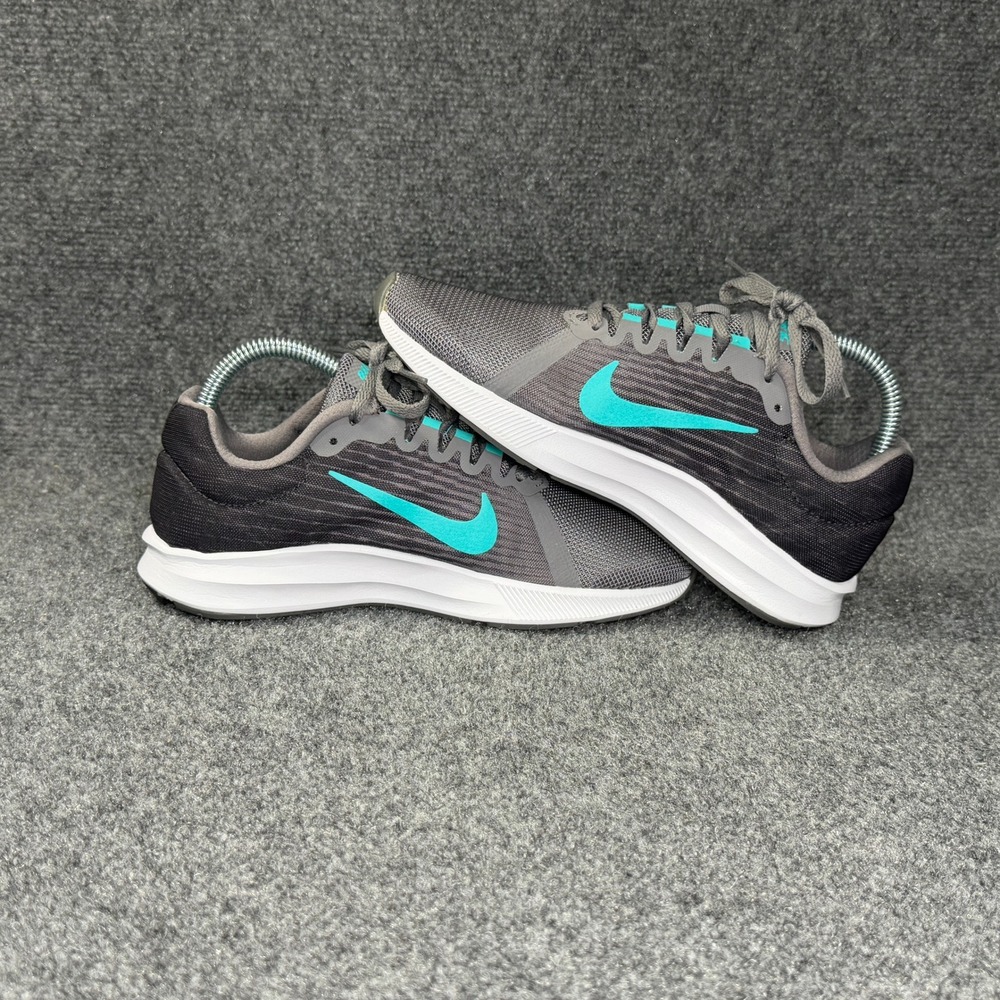 Nike Downshifter 8 Running Shoes Women's 7 Grey Turquoise Athletic Run Training - Picture 7 of 11
